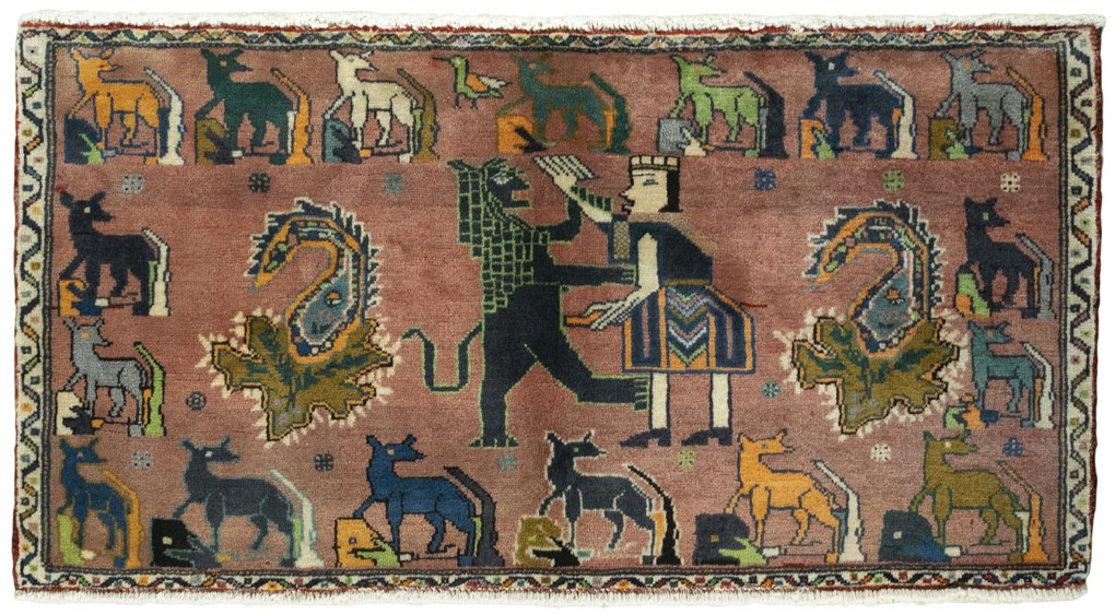Shiraz Tappeto 100 x 60 (Iran) Annodato A Mano