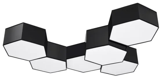 Sollux SL.1061 - Plafoniera SUNDE 2xE27/60W/230V 15,5 cm nera