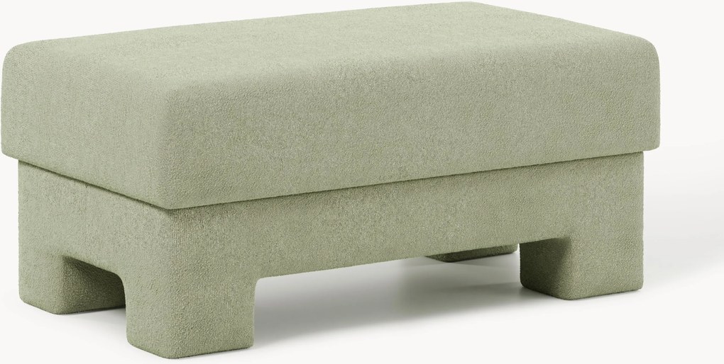 Poggiapiedi da divano in bouclé Atlas