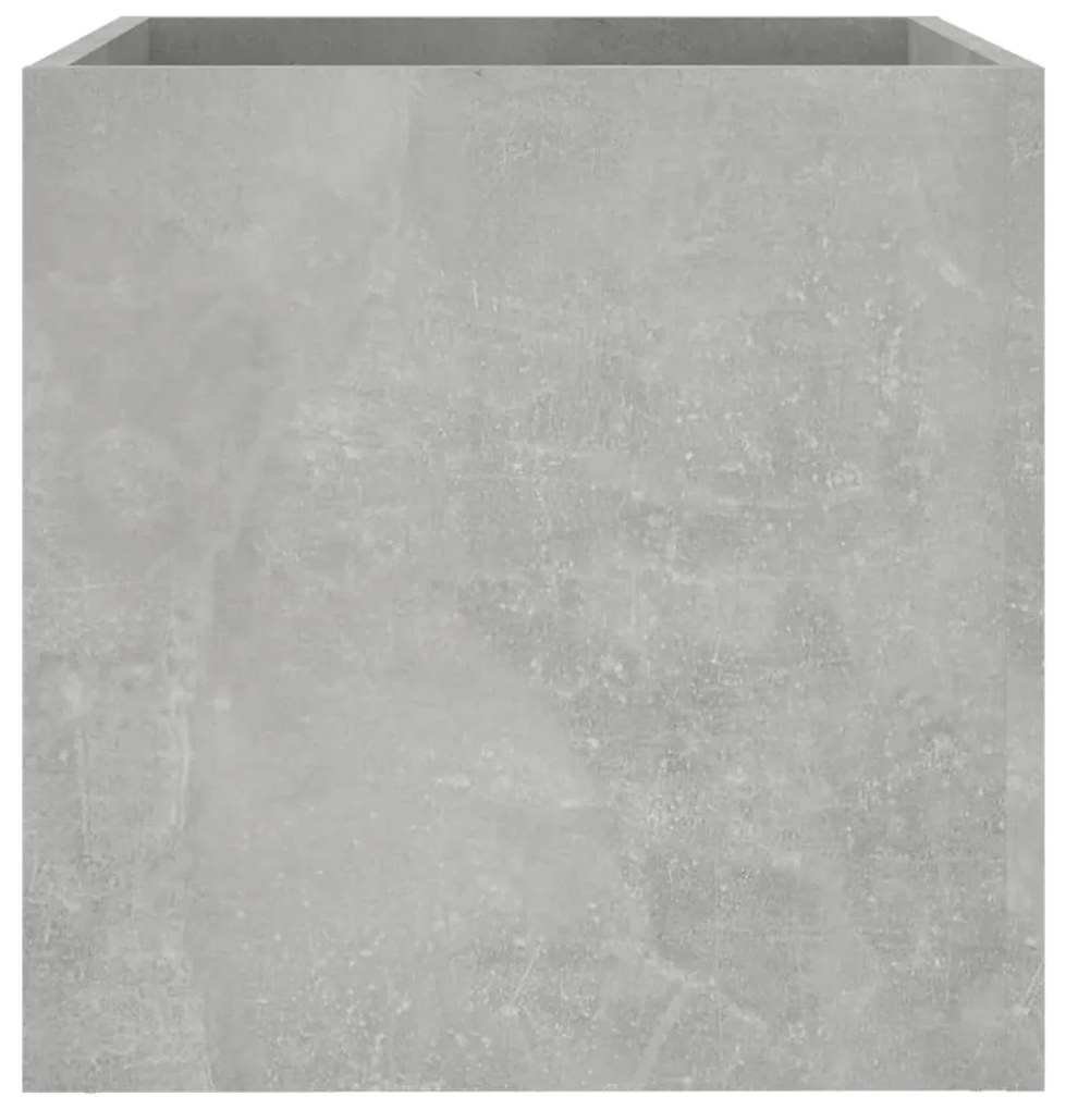 Fioriera Grigio Cemento 40x40x40 cm in Legno Multistrato