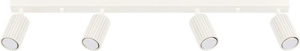 Plafoniera da soffitto 4xGU10 in Alluminio KARBON 4L