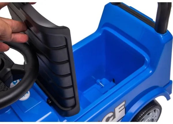 Bici a spinta Mercedes Auto della polizia 2xAA blu