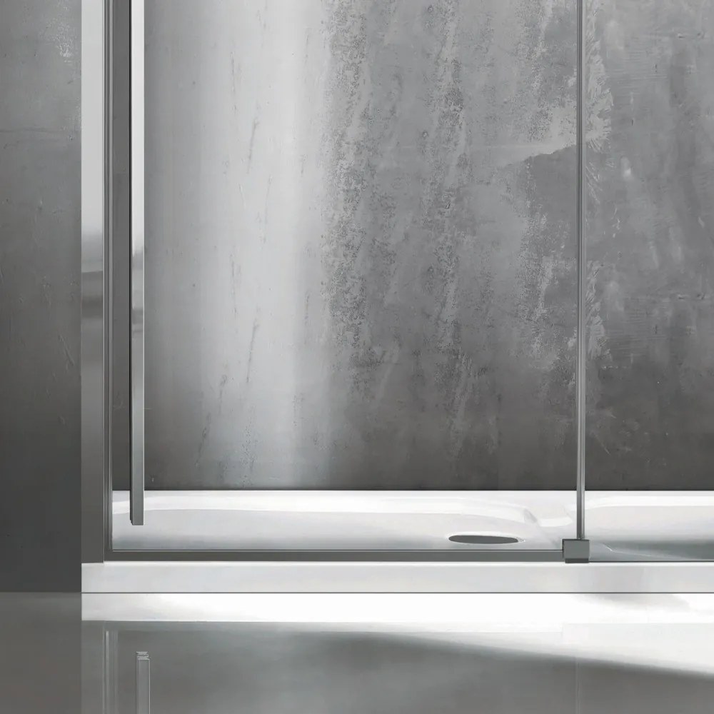 Porta doccia 130cm scorrevole vetro 8mm altezza 200h | KSA4000 - KAMALU