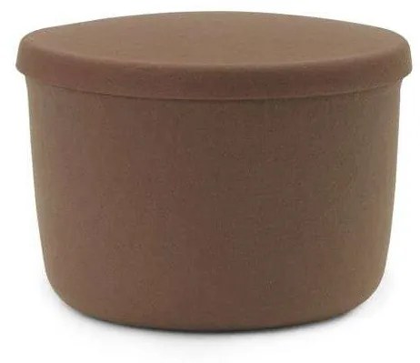 Normann Copenhagen - Hide Storage Pouf Small Brown Normann Copenhagen