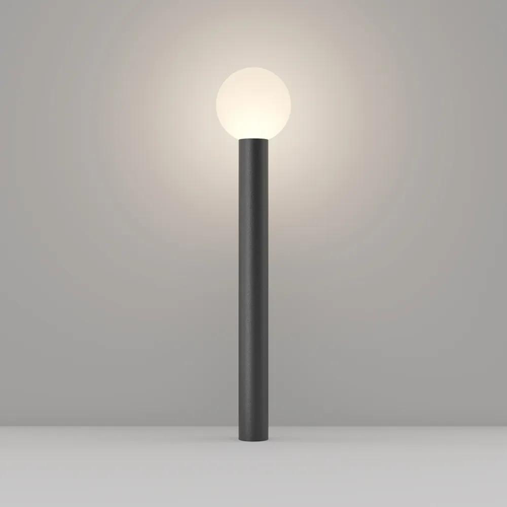 Lampada Da Terra Moderna Per Esterno Alluminio Nero 1 Luce E27 60W Ip54 A++