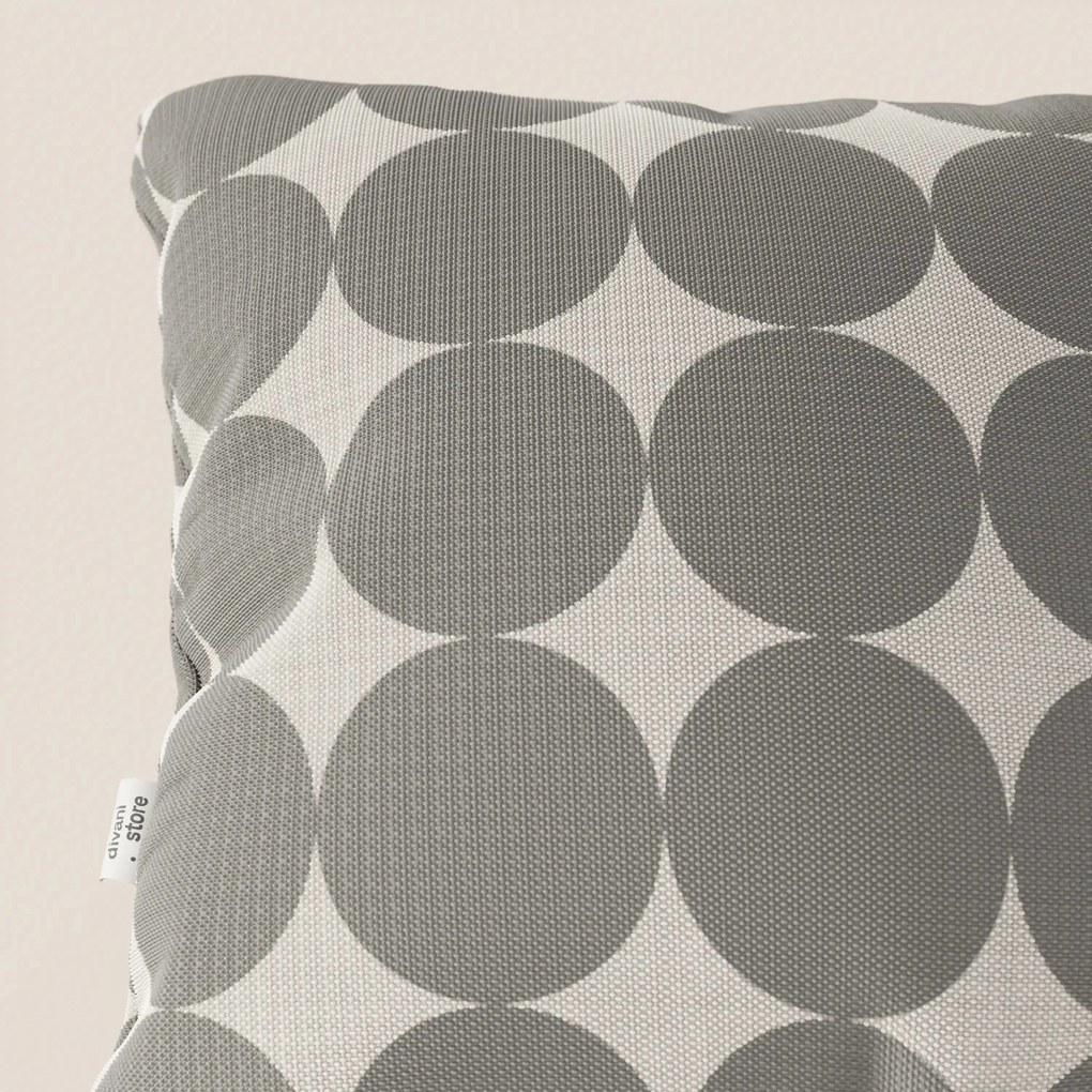 Dot cuscini geometrici disponibile in diversi colori in tessuto Idrorepellente grigio