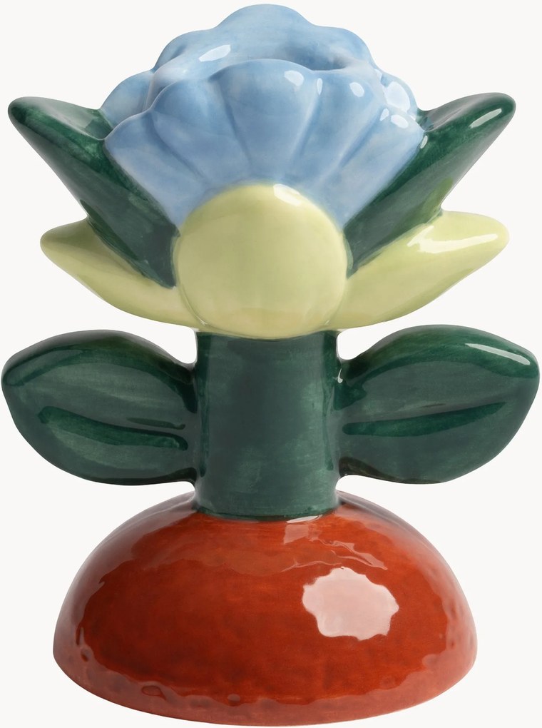 Portacandele dipinto a mano Blume