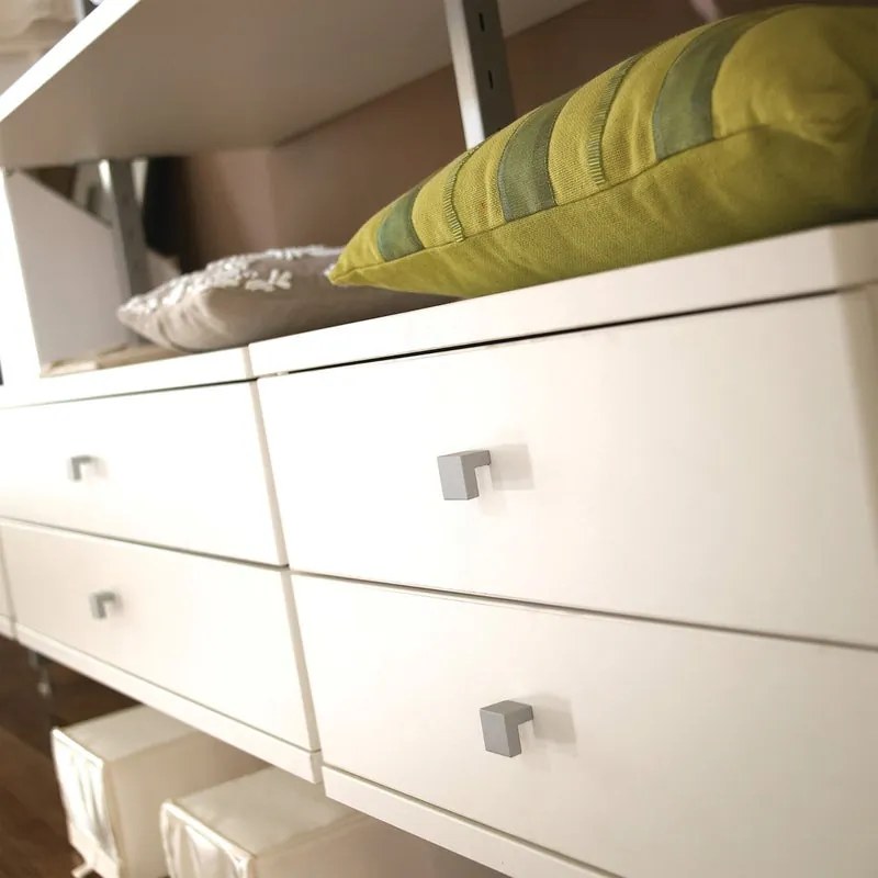 Cassetto piccolo in truciolare bianco L 35 x P 55 x H 50 cm