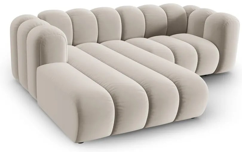 Divano angolare beige ad angolo sinistro Lupine - Micadoni Home