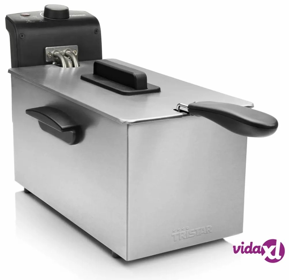 Tristar Friggitrice Profonda 2000 W 3 L in Acciaio Inox Argento