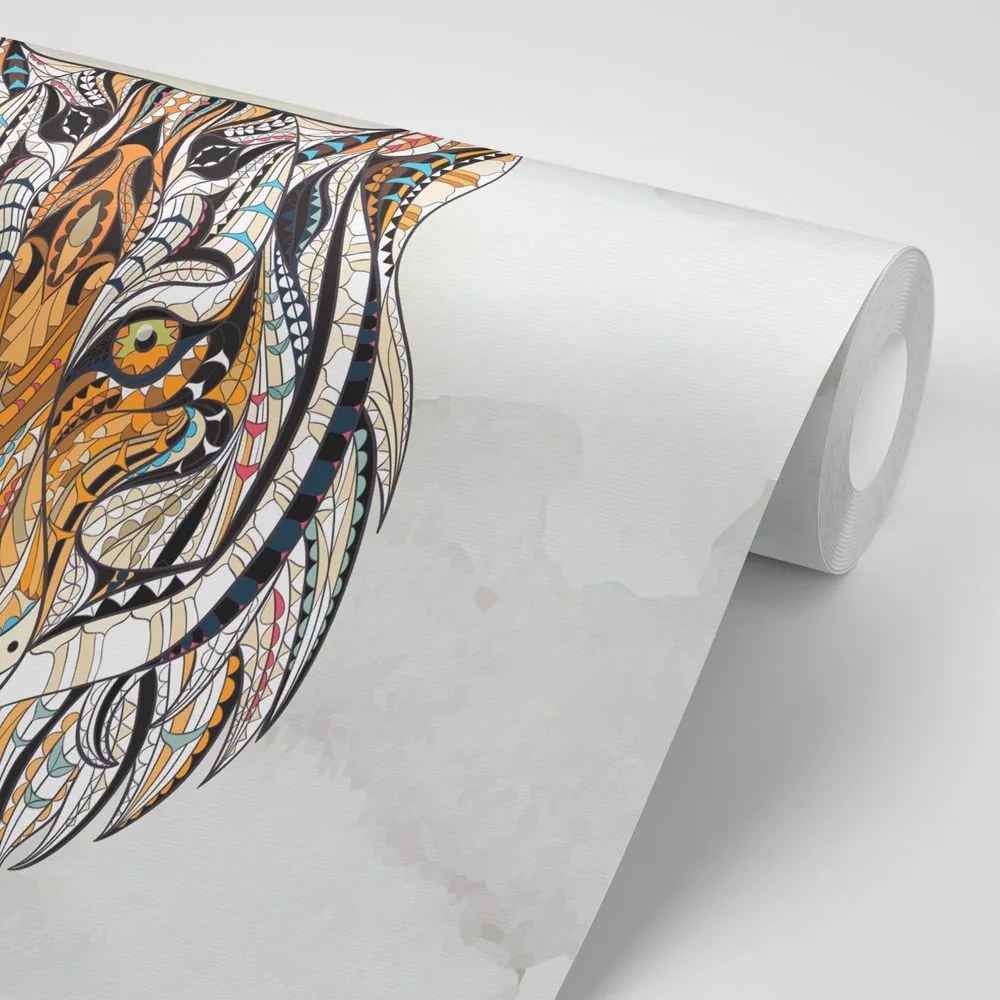 Carta da parati – Tigre in stile moderno
