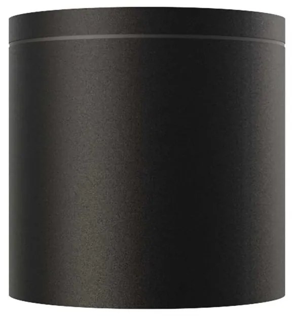 Applique da soffitto IP54 GU10 in Alluminio e Vetro - Nera Colore del corpo Nero