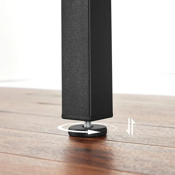 Tavolo da pranzo allungabile ELDUR marrone/nero