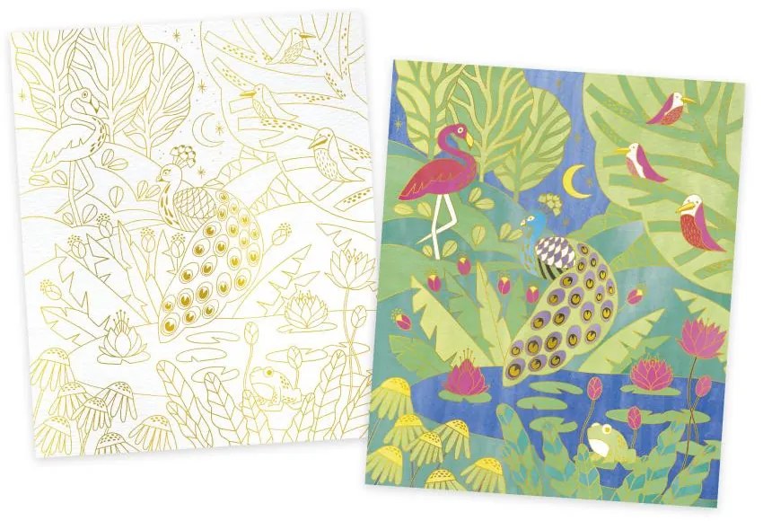 Atelier per bambini maxi - Pittura ad acquerello - Animali esotici