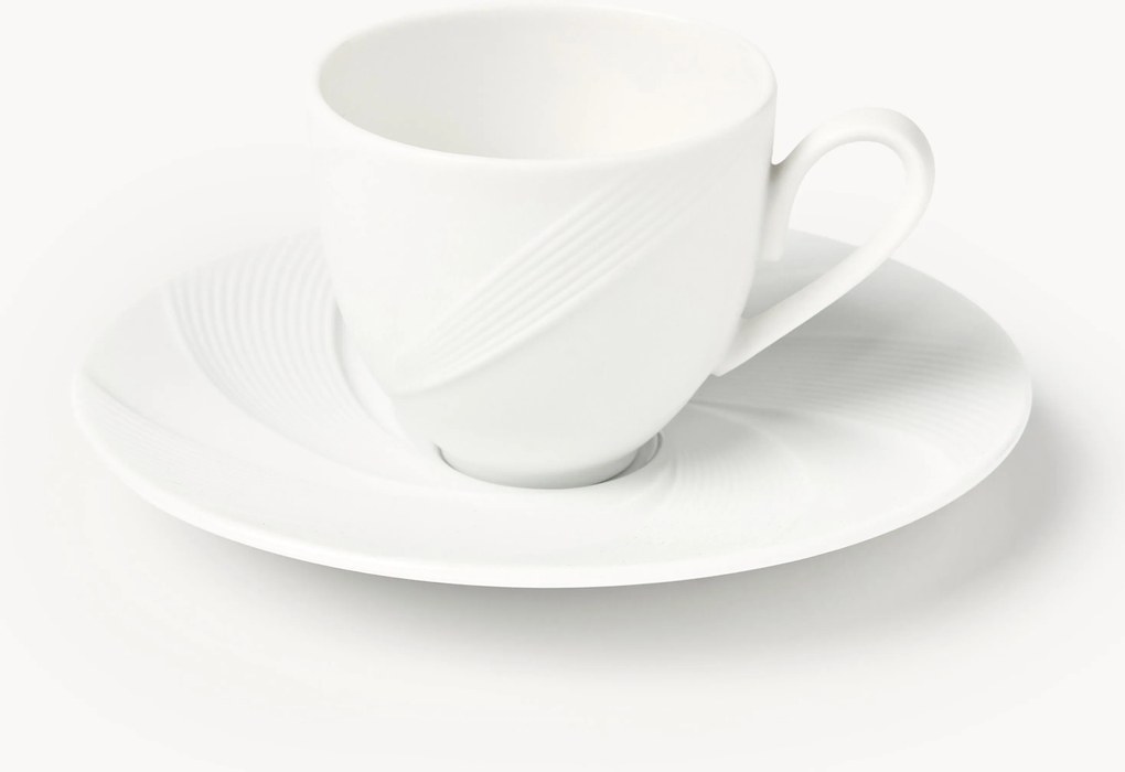 Set di 4 tazzine da caffè con piattino Adonis