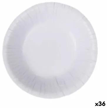 Set di piatti Algon Monouso Bianco Cartone 450 ml (36 Unità)