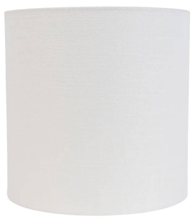 Paralume in tessuto bianco 25/25/25