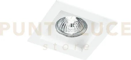 Incasso phantom bianco quadrato 1 luce attacco gu10 10x10x4,9cm in ...