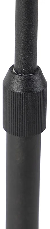 Lampada da Tavolo Nera con Paralume in Velluto Ovale Nero 35cm - Parte