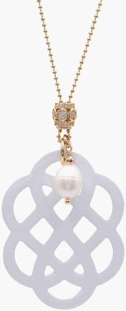 Collana placcata oro con perle Furla Fancy