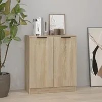 Credenza Rovere Sonoma 60x30x70 cm in Legno Multistrato 811064