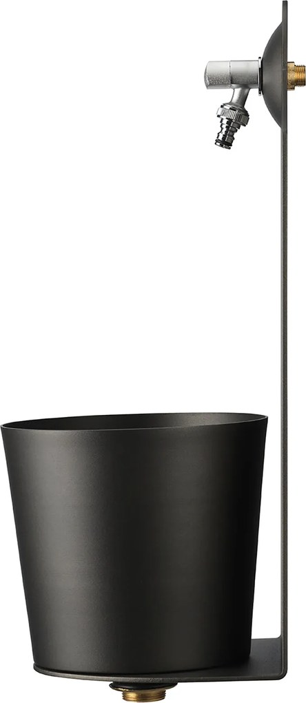Fontana a Parete da Giardino con Rubinetto Belfer 42/PRX Antracite...