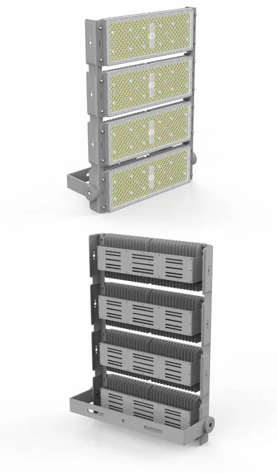 Faro Modulare LED 800W 60° 160lm/W - PHILIPS Xitanium Colore  Bianco Naturale 4.000K
