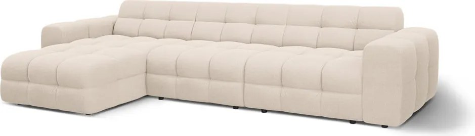 Divano angolare beige (con penisola a sinistra/con chaise lounge) Kendal – Micadoni