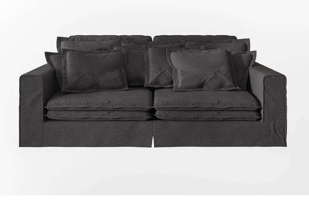 Divano nero 236 cm Nora – Ropez