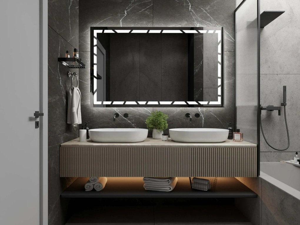 Specchio con illuminazione LED M21