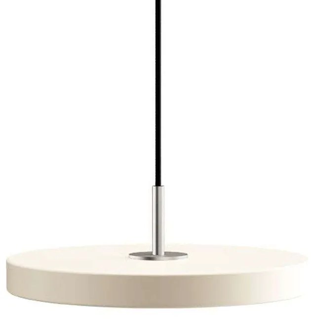 UMAGE - Asteria Mini Lampada a Sospensione Bianco Perla/Top Acciaio UMAGE