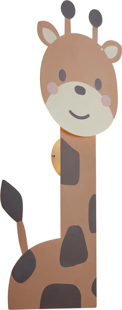 Lampada da parete per bambini marrone con LED dimmerabile a 3 livelli - Gigi la Giraffa