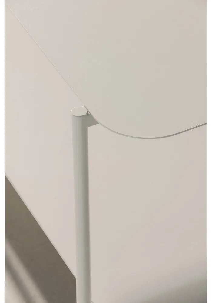 Tavolino da salotto color crema in metallo 58x90 cm Beatrix – MOME