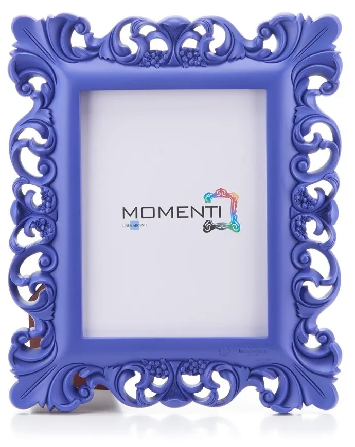 Cornice Portafoto Rahmendesign24 Fiona 50x70 Cm – Blu Scuro, Fatta A Mano In Germania Con Vetro Acrilico