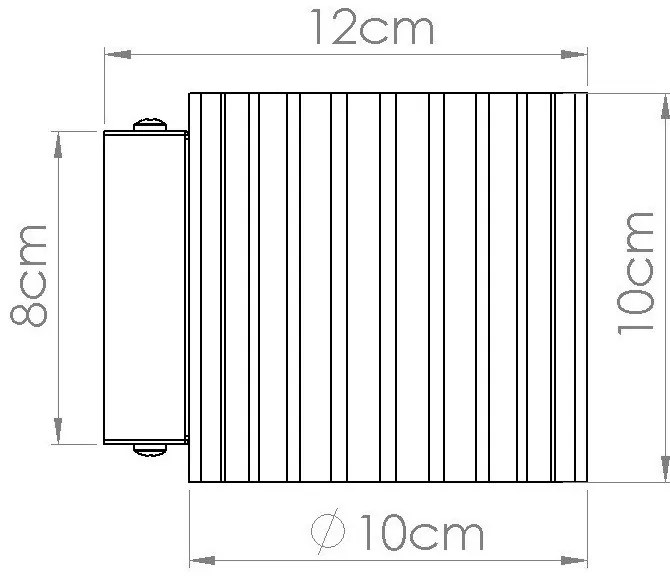 Lampada da parete burgundy ø 10 cm Zora – Sollux