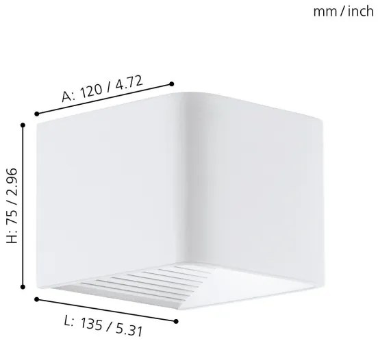 Eglo 96497 - Applique a LED da esterno DONINNI 1xLED/6W/230V IP44