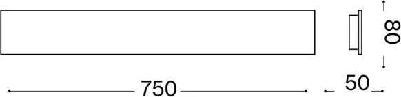 Ideal Lux - Lampada da parete LED ZIG ZAG LED/30W/230V 75 cm CRI 90 bianco