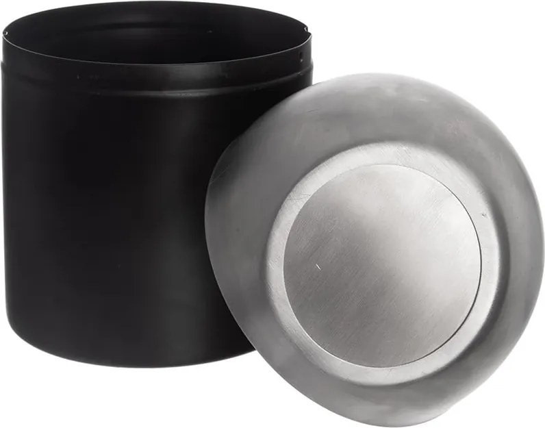 Cestino per la spazzatura nero in acciaio inox 1,2 l BLACK – Orion