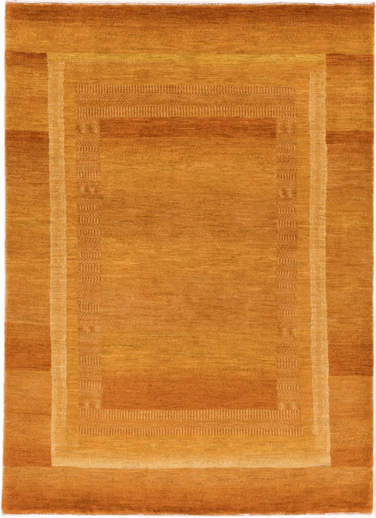 Loribaft Tappeto 150 x 200 Giallo (Iran) Annodato A Mano