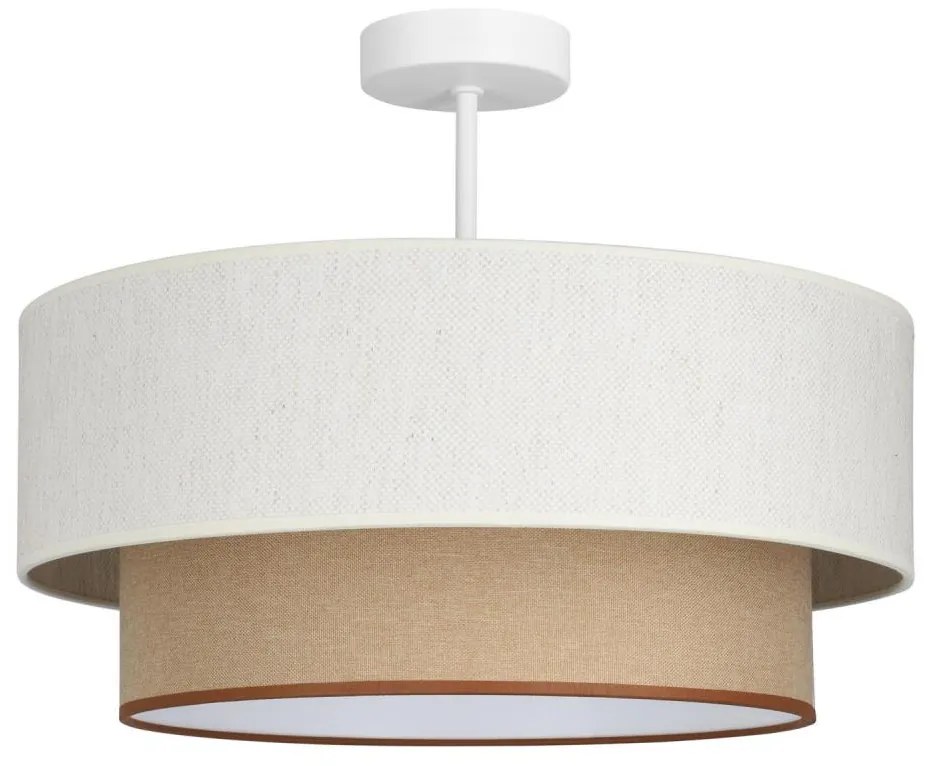 Plafoniera NATIA 1xE27/60W/230V bianco/marrone