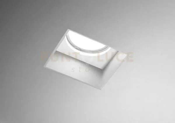 Elis faretto da incasso 1 luce raso bianco attacco gu10 d.110mm