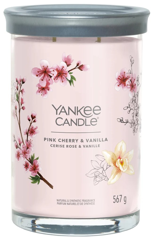 Candela Pink Cherry Vanilla in barattolo grande Yankee Candle