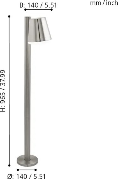 Eglo 33563 - Lampada LED da esterno dimmerabile CALDIERO-C 1xE27/9W/230V IP44