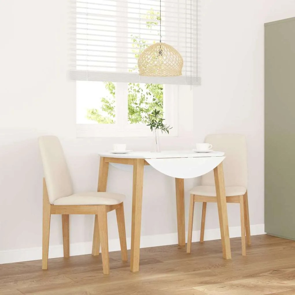 Sedie Da Pranzo Con Cuscini 2 Pz İn Legno Massello Di Hevea /