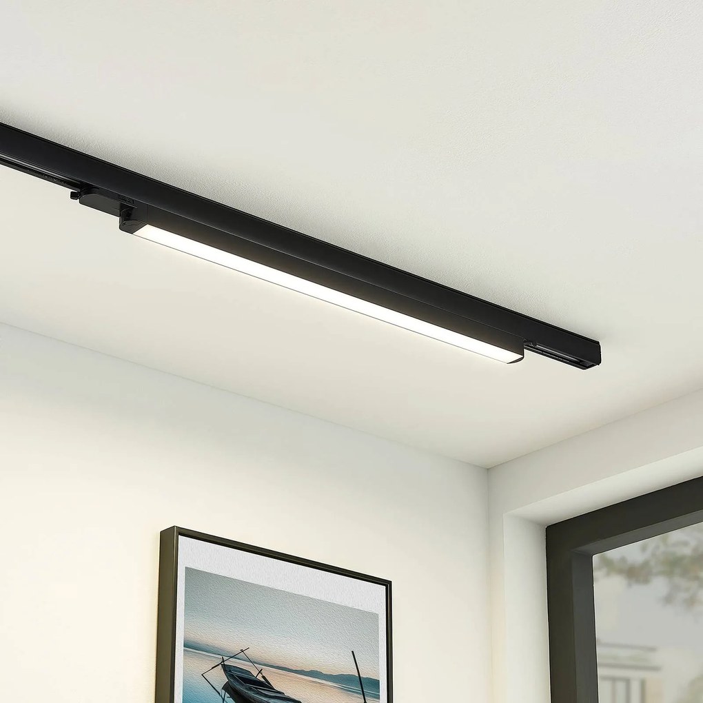Arcchio LED a binario, nero, 69 cm, 4.000 K Harlow, Nero, Studio / Ufficio, Alluminio, Moderno