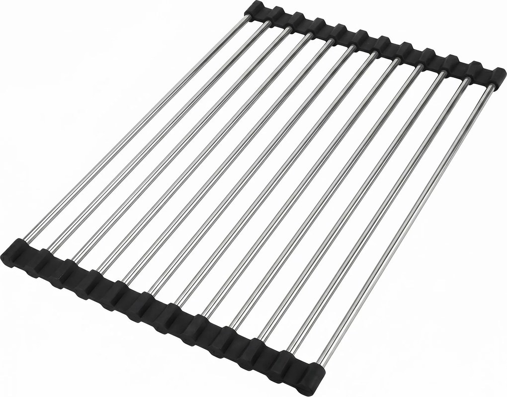 Scolapiatti arrotolabile per lavello REA P12298 Black