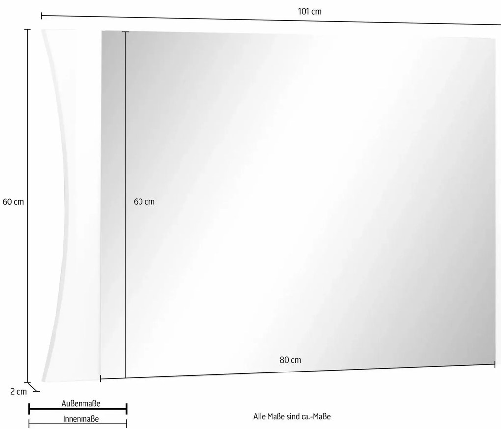 Specchiera Arco da 110 cm