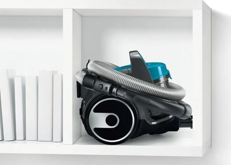 Bosch - BGS05X240 Aspirapolvere a Traino Senza Sacco con Filtro Igienico PureAir, Design Compatto, Potente, Turchese