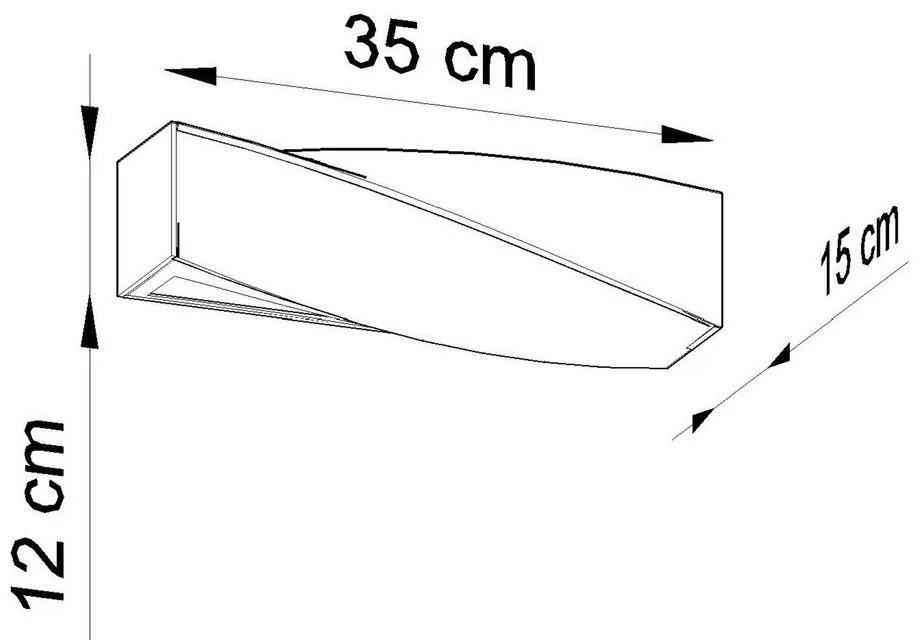Lampada da parete in ceramica Mini Taurus - Sollux