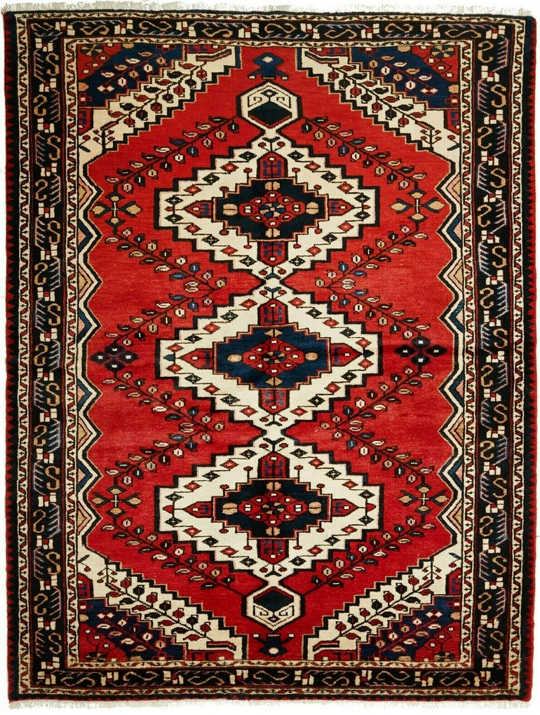 Hamedan Tappeto persiano 150x200 (Iran) Annodato A Mano
